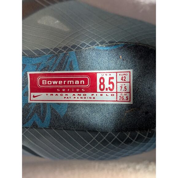 Nike Mens Bowerman Series Track And Field Cleats Sz 8.5 Blue Gray Zoom Victory - Picture 8 of 9